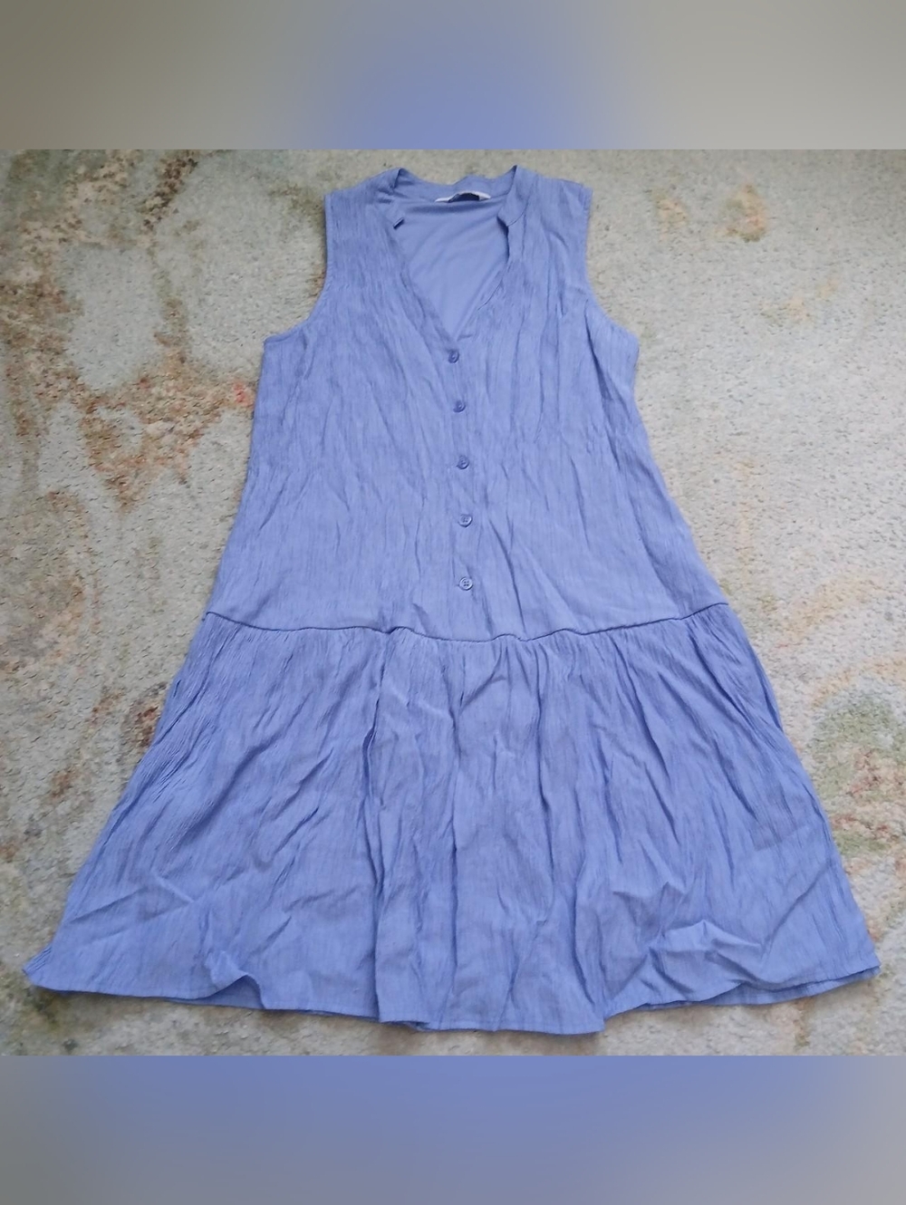 Powder Blue Drop Waist Dress